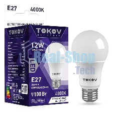 Лампа светодиодная TOKOV ELECTRIC 12Вт А60 4000К Е27 176-264В