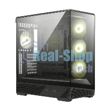 Компьютерный корпус MSI MAG PANO 130R PZ 2xUSB 3.2 Gen 1, 1xUSB 3.2 Gen2 Type-C, 3x120мм ARGB Reverse Blade Fan, 1x120мм ARGB Fan, 1 to 3 Fan PWM Splitter, Tempered Glass Window