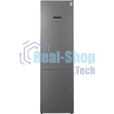 Холодильник Weissgauff CBN2WB1C2 INVERTER тёмно-серый двухкамерный 280/108л морозилка снизу, No Frost