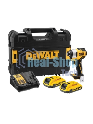 Дрель-шуруповерт DeWalt DCF809D2T-QW, 18 В, 2 Ач, 190 Нм, бесщеточный, ударный