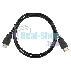Кабель ACD-DHHM1-10B HDMI 1.4, Golden Plated,19m/19m, черный, 1м