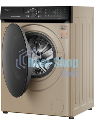 Стиральная машина Weissgauff WM 59411 Direct Drive Inverter Steam Champagne золотистая, загрузка фронтальная 11кг, 1400 об/мин., класс: A+++