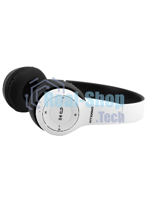 Беспроводные/проводные наушники Ergolux ELX-BTHP01-C01 белый, накладные, Bluetooth + проводной, до 8 ч