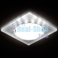 Встраиваемый точечный светильник G215 CH/WH хром/матовый GX53+3W(LED WHITE)