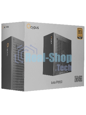 Блок питания 850W Ocypus Iota P850 (ATX, 80 PLUS Gold, APFC, 20+4 pin, 120мм fan, PCI-E 6+2Px3, 8xSATA) (Iota-P850-G1FFBK024X-EU)
