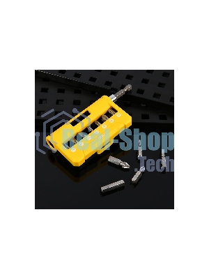 Набор бит 14 шт c держателем Deli DL251201 (SL4,SL5,SL6,PH0,PH1,PH2,PH3,T15,T20,T25,H5,H6,PZ1,PZ2), сталь S2, пласт.держатель