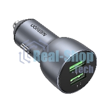Автомобильное зарядное Ugreen CD213-70594 Gray (70594) Автомобильное зарядное Ugreen CD213-70594 Gray (70594)
