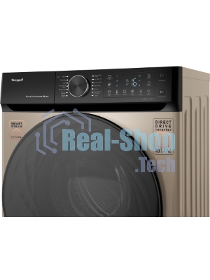 Стиральная машина Weissgauff WM 59411 Direct Drive Inverter Steam Champagne золотистая, загрузка фронтальная 11кг, 1400 об/мин., класс: A+++