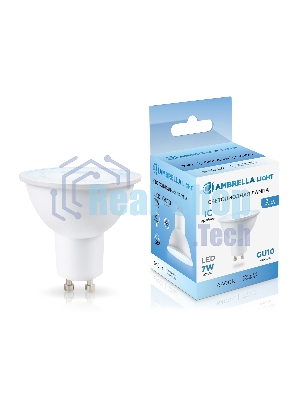 Лампа светодиодная Ambrella light 190716 LED MR16 7W IC GU10 6400K 175-265V 38°