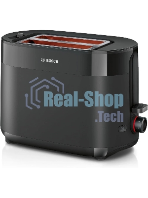 Тостер Bosch TAT2M123 черный, 950 Вт, 2 слота