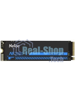 Накопитель SSD Netac NV3000 512Gb M.2 2280, PCI-E 3.0 x4, 3D NAND, 3000/1200MBs, NVMe, heatsink