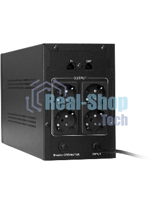 Источник бесперебойного питания ExeGate SpecialPro UNB-2000.LED.AVR.EURO.RJ 2000VA/1200W, LED, AVR, 4 евророзетки, RJ45/11, черный