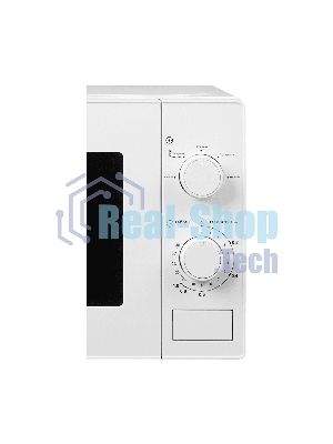 Микроволновая печь General Electronics GE-MS620W белый, 20 л, 700 Вт, переключатели — поворотный механизм
