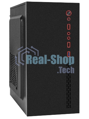 Компьютерный корпус Minitower ExeGate BAA-403-UNS500 (mATX, БП UNS500 с вент. 12см, 2*USB, HD Audio, черный)