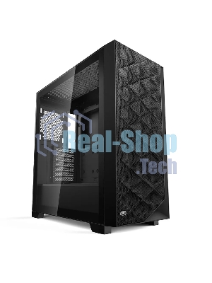Компьютерный корпус без блока питания PCCooler C3D510 BK, Mesh Mid Tower, черный, TG, 0.7 SPCC, no fans E-ATX, ATX, mATX, mITX 170/390/205mm 2x2.5