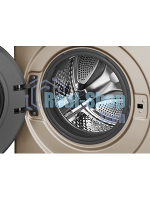 Стиральная машина Weissgauff WM 59411 Direct Drive Inverter Steam Champagne золотистая, загрузка фронтальная 11кг, 1400 об/мин., класс: A+++