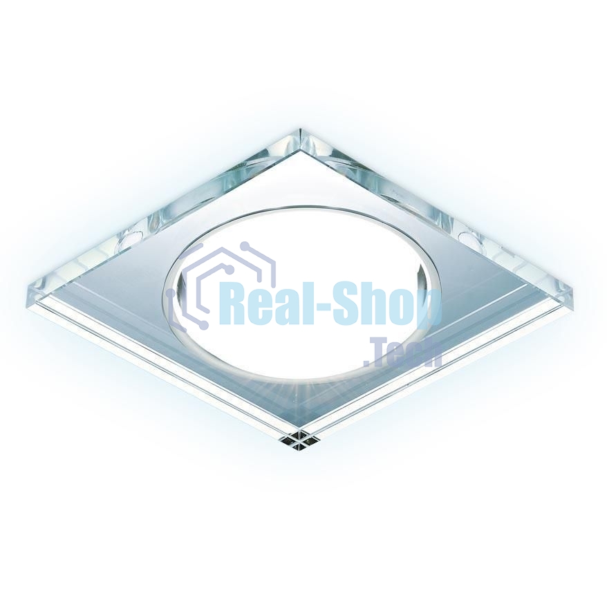 Встраиваемый точечный светильник G215 CL/CH/CLD хром/прозрачный GX53+3W(LED COLD)