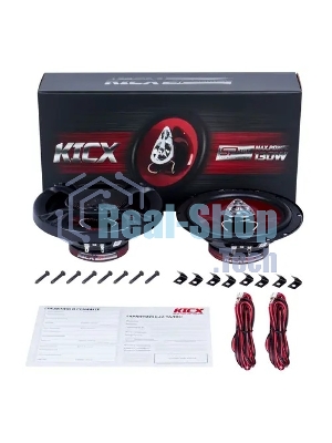 Колонки автомобильные Kicx SP 165, 130Вт, 90дБ, 4Ом, 16.5 см, (6 1/2 дюйм) (ком.: 2 кол.)
