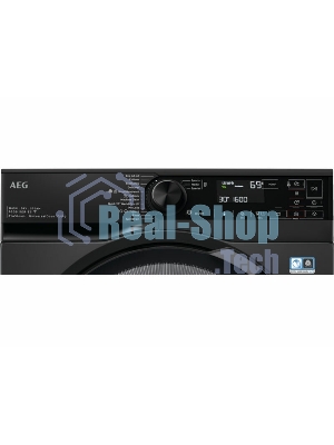 Стирально-сушильная машина AEG LWR73166OE черный, загрузка фронтальная 10 кг, 1600 об/мин., класс: А
