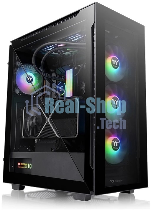 Компьютерный корпус Thermaltake Divider 500 TG ARGb CA-1T4-00M1WN-01 Black/Win/SPCC/Tempered Glass*4/120мм ARGb Fan*3/120мм Standard Fan*1 (527880)
