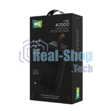 Портативный аккумулятор MORE CHOICE (4620202552839) PB59-40 40000mAh 1USB+1Type-C+1micro USB 3.0A 22.5W PD20WP, черный