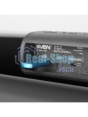 Саундбар SVEN SB-2200D черный (2 x 60W, Bluetooth сабвуфер 180W, пульт ДУ, LED-дисплей, HDMI, USB)