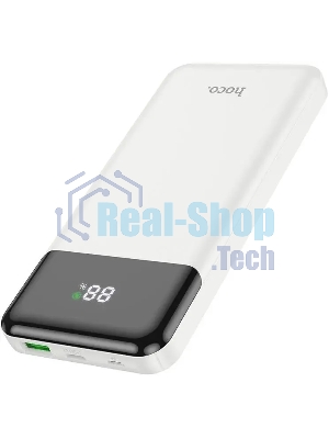 Портативный аккумулятор Hoco J102 Cool figure 10000mAh QC3.0/PD3.0 20W 3A USB-A/USB-C белый (J102 COOL FIGURE белый)
