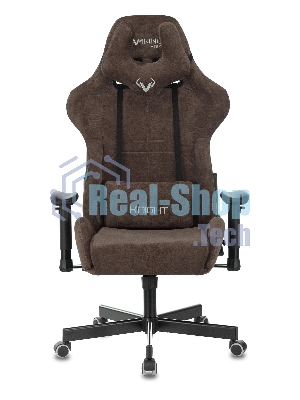 Кресло Бюрократ VIKING KNIGHT LT10 FABRIC коричневый, ткань, 120 кг, механизм качания