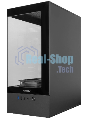 Компьютерный корпус Ginzzu CL475 mATX FAN 3*12LC4 передняя панель Стекло