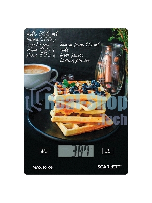 Весы кухонные Scarlett SC-KS57P75 (Вафли)