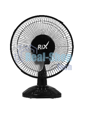 Вентилятор Rix RDF-2200W черный, настольный, 30 Вт, 2 скорости, 22 см