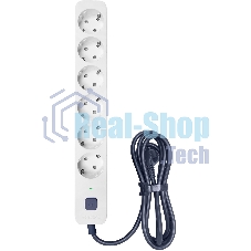Сетевой фильтр Powercom SP-06W 1,8 м 1.8м (6 розеток) белый/серый (коробка)