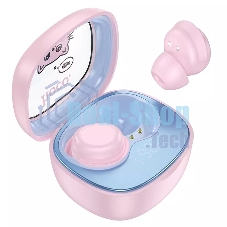 Наушники TWS Hoco EW111 Friendly розовый, внутриканальные, Bluetooth, до 4 ч