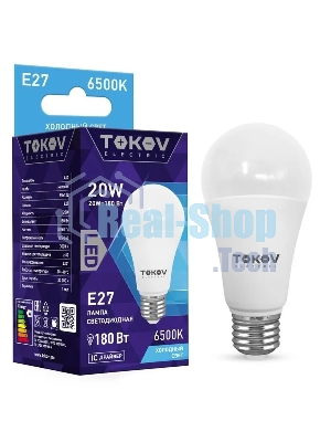 Лампа светодиодная TOKOV ELECTRIC 20Вт А60 6500К Е27 176-264В