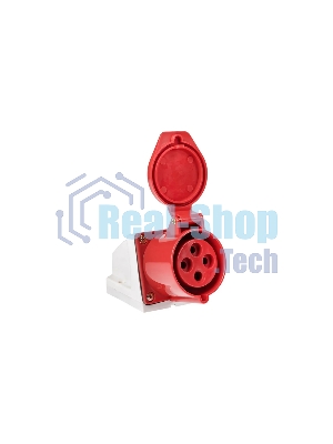 Розетка стационарная наружная EKF ps-114-16-380 16А 380В 3P+РЕ IP44 (114)