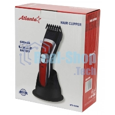 Машинка для стрижки Atlanta ATH-6909 (красный) аккумуляторная