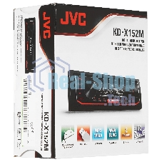Автомагнитола JVC KD-X152M, 1 DIN, USB Type-A, AUX, съёмная панель