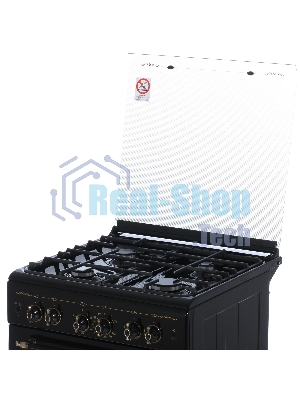 Плита газовая Gefest ПГ 6100-02 0183 черный, конфорок 4 шт, духовка 52 л, 60 см x 85 см x 60 см