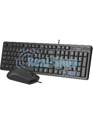 Комплект клавиатура+мышь A4Tech KR-3330S проводной, USB, 1200 DPI, чёрный