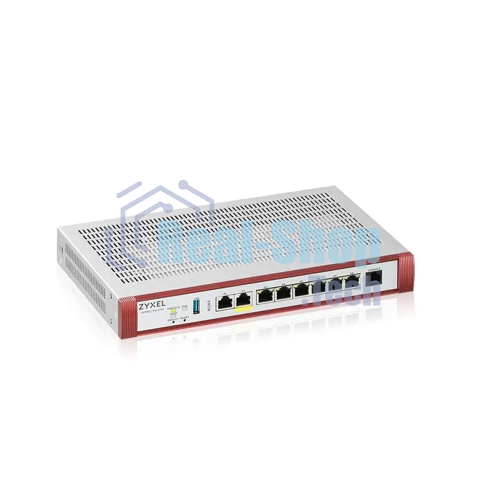 Межсетевой экран Zyxel USG FLEX 200HP с подпиской Gold на 1 год (AS, AV, CF, IDP/DPI, Sandboxing, SecuReporter), Rack, 1xRJ-45: 1/2.5G (LAN/WAN), 1xRJ-45: 1/2.5G PoE+ (LAN/WAN), 6xRJ-45: 1G (LAN/WAN),