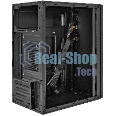Компьютерный корпус Minitower ExeGate BAA-308UC-UNS400 (mATX, БП UNS400 с вент. 12см, 1хUSB/1хUSB 3.0/1хTypeC, HD Audio, черный)