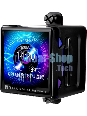 Система жидкостного охлаждения Thermalright Elite Vision 360 ARGB Soc-AM5/AM4/1200/1700/1851 черный 4-pin 27.7dB Al LCD Ret (E-VISION-360-BL-ARGB)