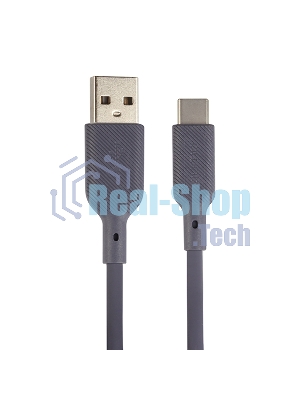 Кабель QUMO 32962 USB-A на Type-C, силиконовый, 1м, 3A, 18W (серый)
