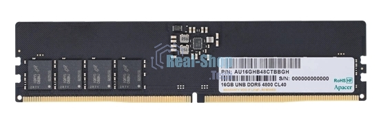 Оперативная память Apacer, DDR5, 16GB (1x16GB), 4800MHz, CL40, DIMM