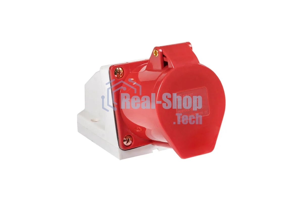 Розетка стационарная наружная EKF ps-114-16-380 16А 380В 3P+РЕ IP44 (114)