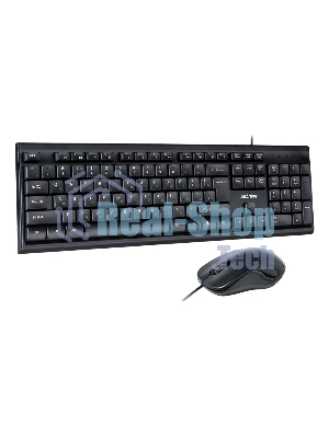Комплект клавиатура+мышь Smartbuy ONE SBC-114282-K проводной, USB, 2400 DPI, чёрный