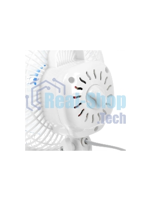 Вентилятор Centek CT-5003 синий/белый, настольный, 20 Вт, 2 скорости, 15 см