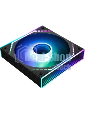 Кулер для корпуса Thermalright TL-M12R-S Reverse (124x120x25mm, 4-pin PWM, ARGB, 34.43CFM, 23.2dBA, 1500RPM, черный)