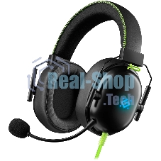 Гарнитура Defender Toxic чёрный, проводная, USB / mini jack 3.5 мм, подсветка