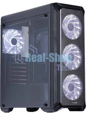 Компьютерный корпус MidiTower Zalman I3 черный (ATX, без БП, 2xUSB2.0 Type-A + USB3.2 Type-A) (Zalman i3)